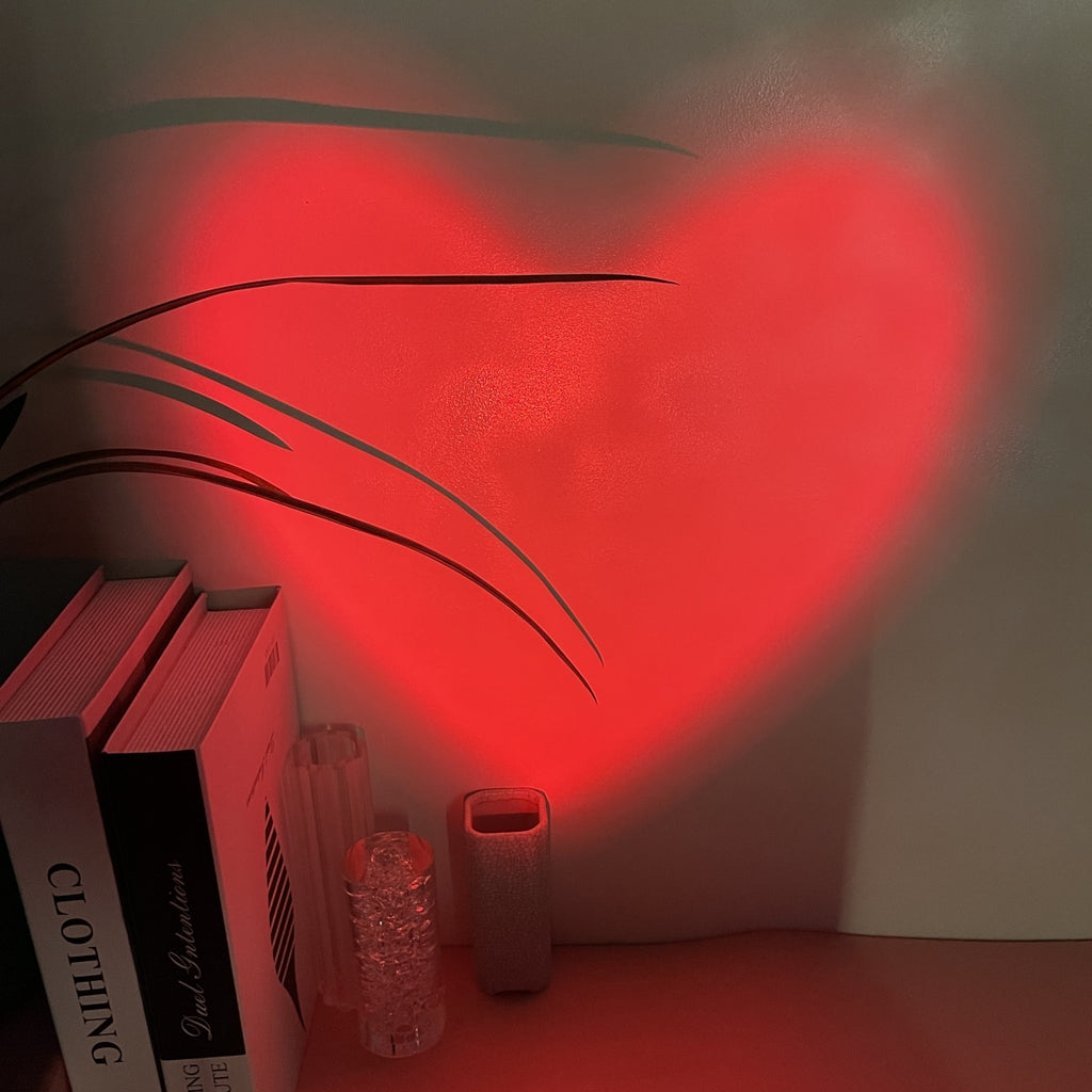 Red Heart Projection Mood Light