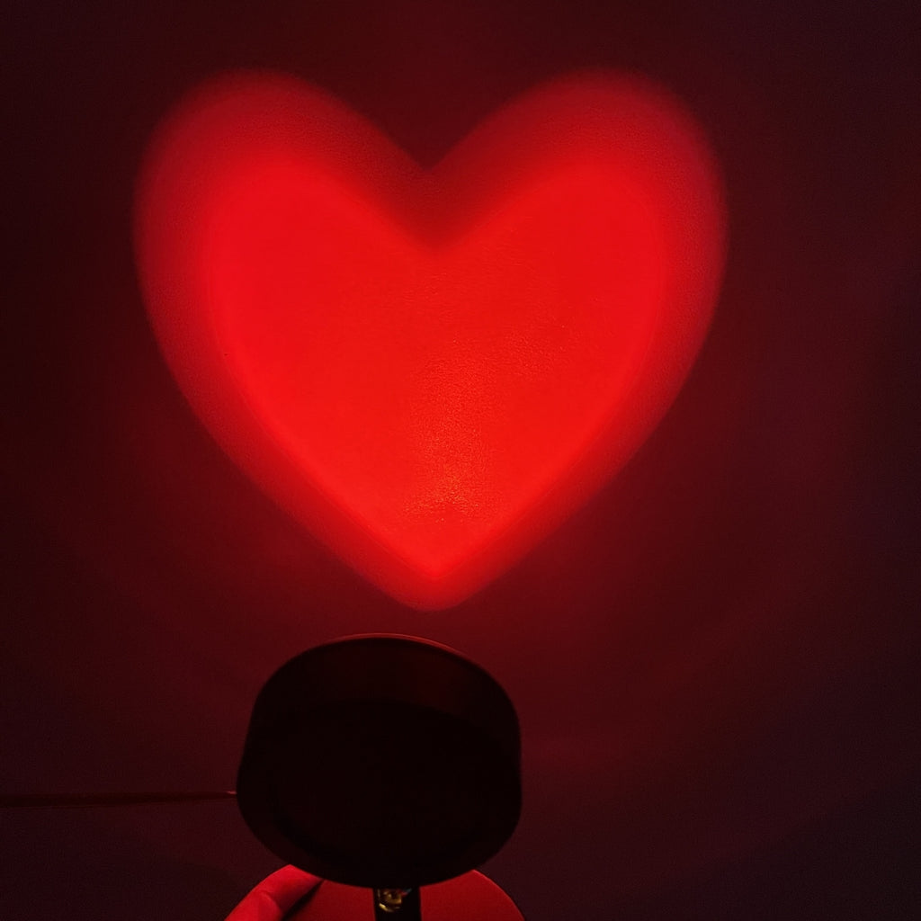 Red Heart Projection Mood Light