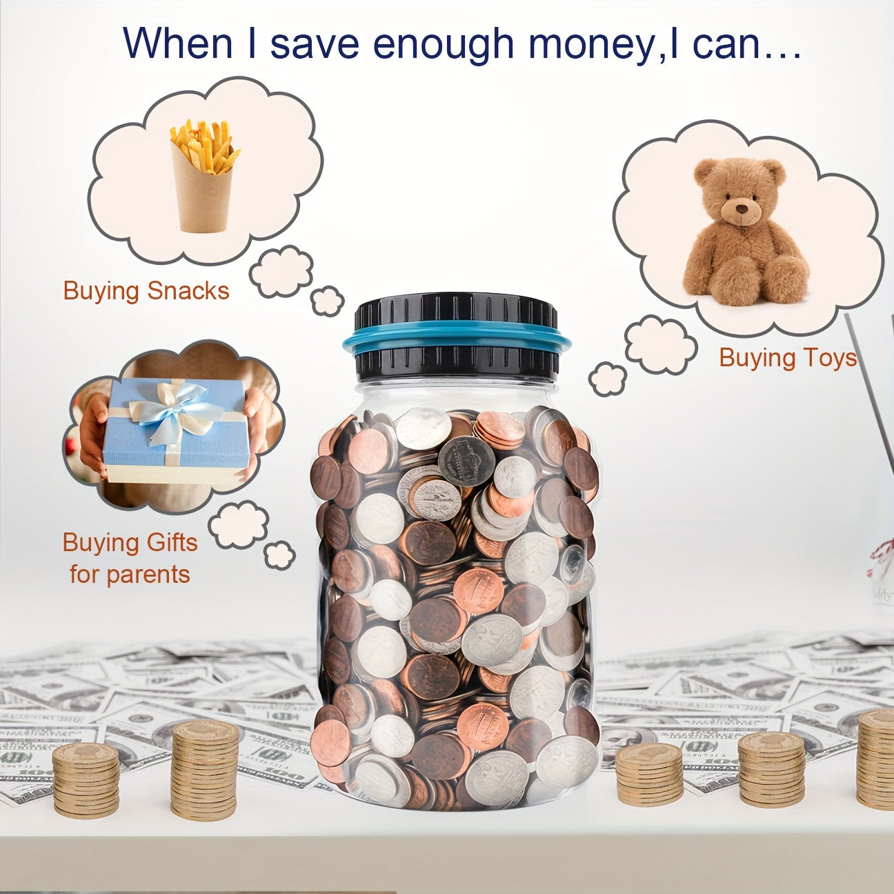 Digital Counting Money Jar
