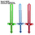 LED Light Up Flashing Pixel Sword Cosplay Party Toy with Sound Music  Luminous Saber Kids Glowing Cool Stuff Toy for Boys Gift