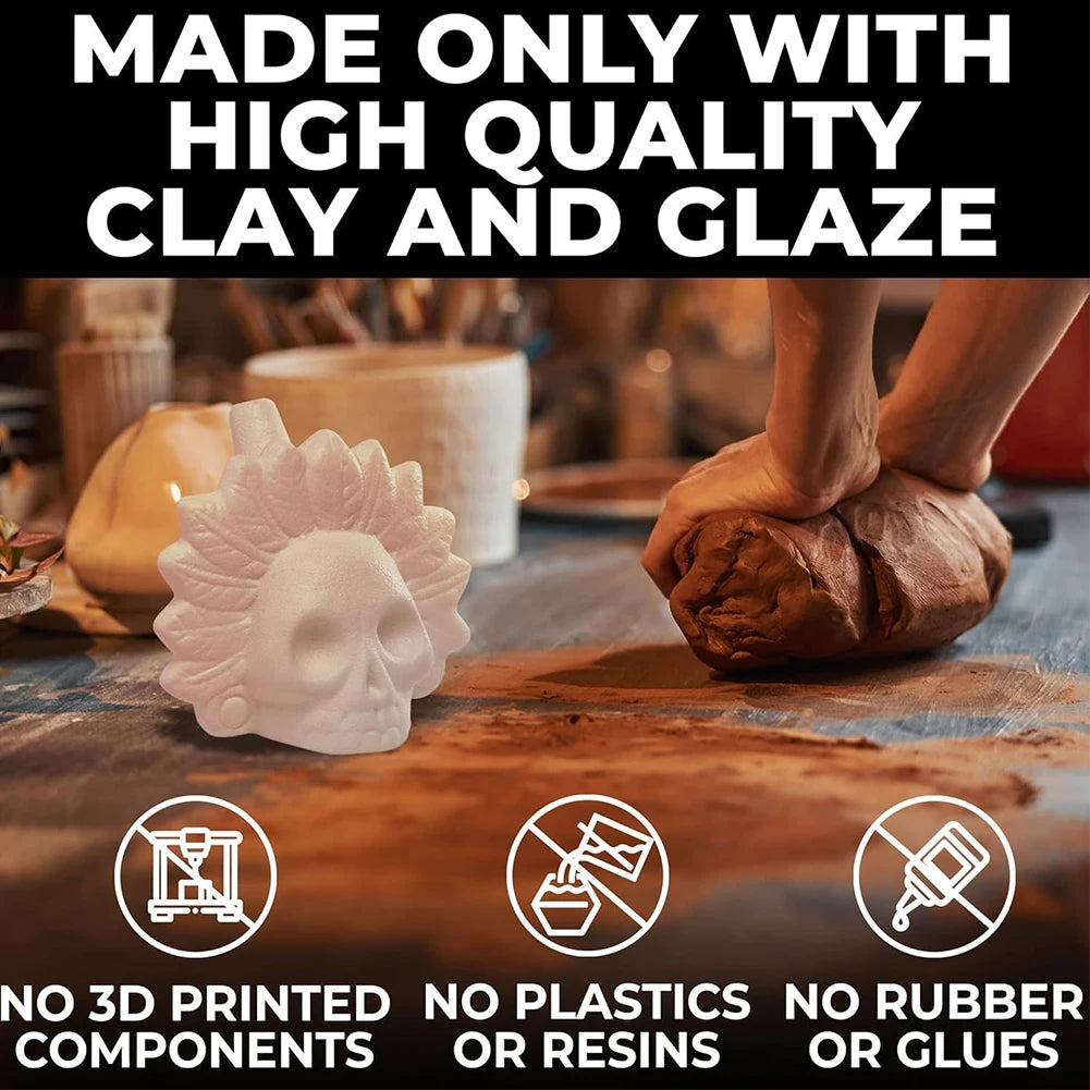 Authentic Aztec Whistle Loud Spooky Aztec Death Whistle Skull Realistic Human Screaming Aztec Ghost War Whistle Halloween Props