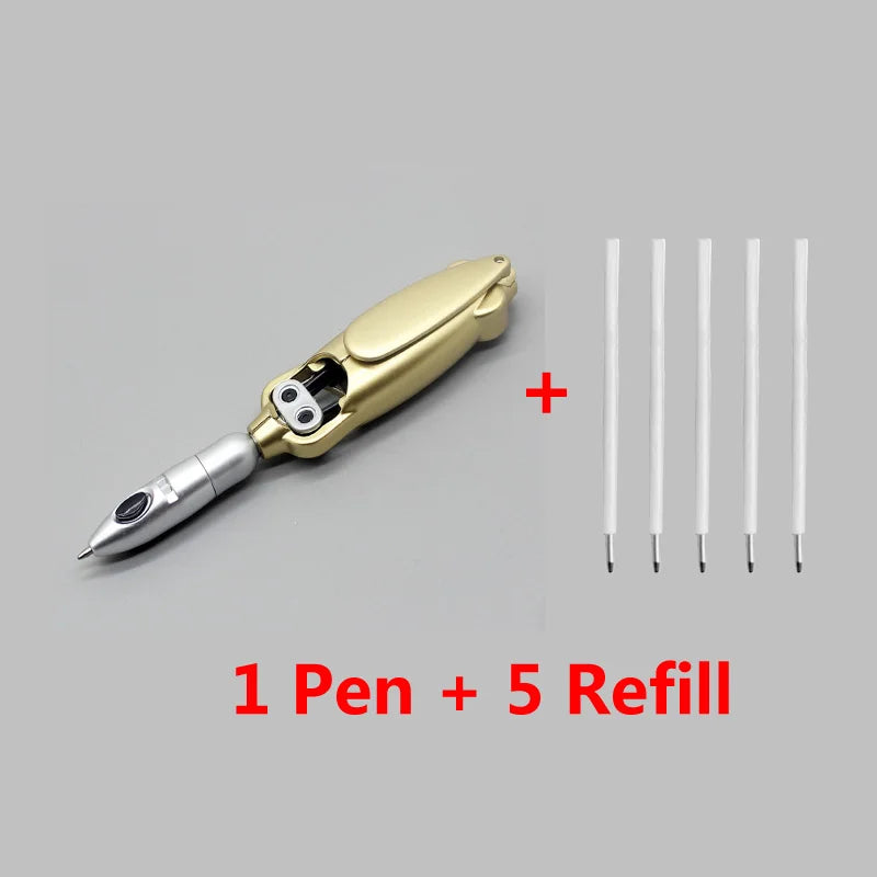 Funny Ballpoint Pen 1.0mm Dark Purple Ink Creative Squid Design Gel Pens Kids Gift Student School Office Stationery Supplies