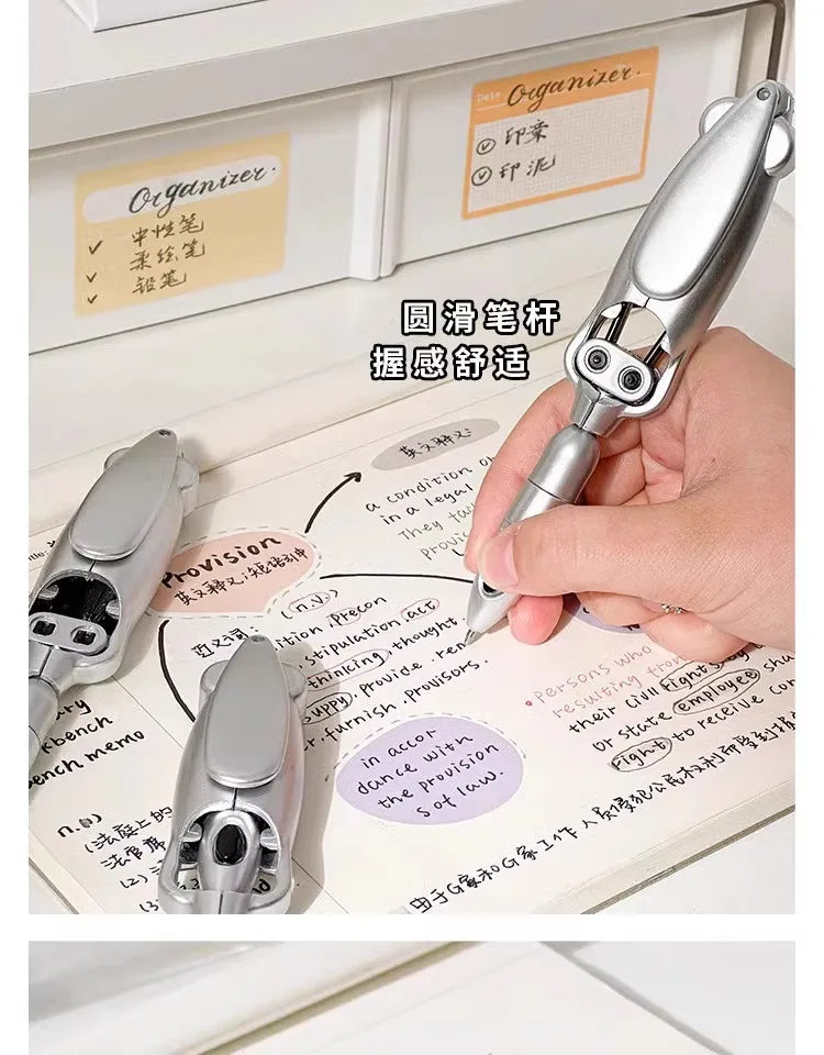 Funny Ballpoint Pen 1.0mm Dark Purple Ink Creative Squid Design Gel Pens Kids Gift Student School Office Stationery Supplies