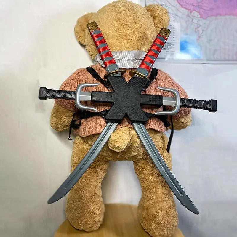 Ninja Set Toy 7 Piece Set Comes with Dart Cosplay Prop Safe Plastic Material Super Cool Japanese Samurai Series Christmas Gift