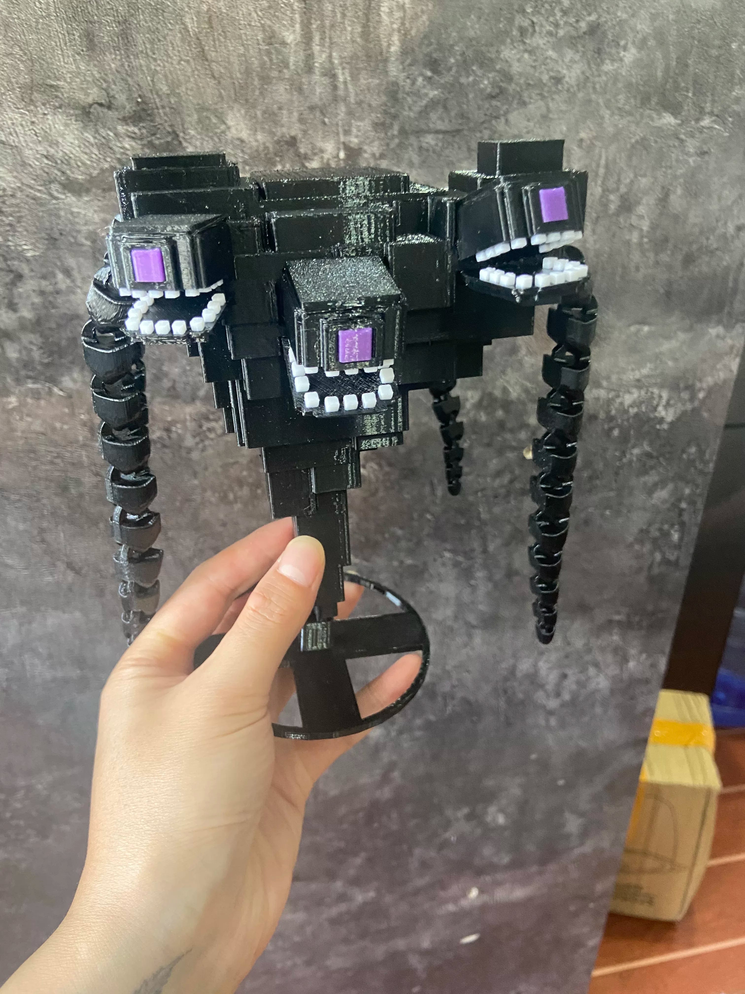 3D Printed Minecraft Witherstorm