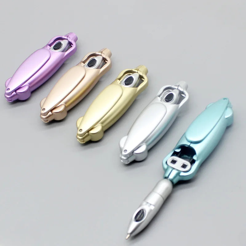 Funny Ballpoint Pen 1.0mm Dark Purple Ink Creative Squid Design Gel Pens Kids Gift Student School Office Stationery Supplies