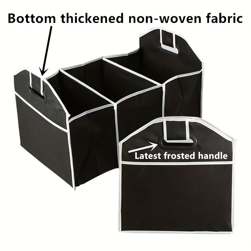 Car Trunk Cargo Storage Bag, Foldable Black Storage Box For Car And Trunk