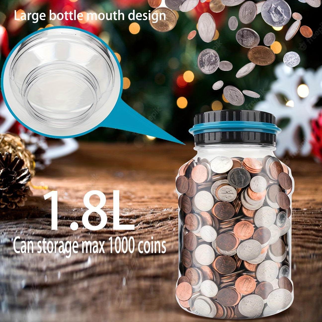 Digital Counting Money Jar